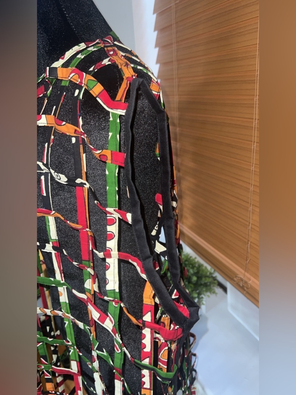 Luxury Handmade Ankara Maxi Duster Dress | Artisan African Wax Print | KKvogues - Picture 8 of 13
